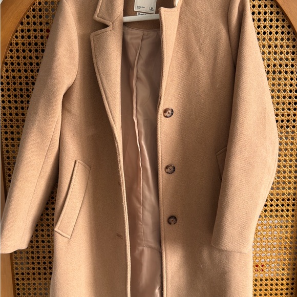 Abercrombie & Fitch Tan Long Dad Coat - Picture 2 of 3